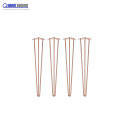 Luxury Rose Gold And Brass bronze Coffee Hairpin Table Legs